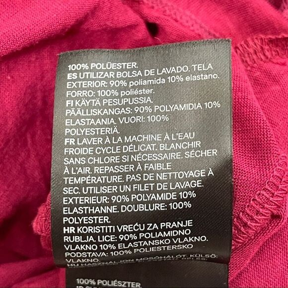 Divided Lace Dress Fit & Flare Burgundy Short Sleeves Lined Stretch Women's 4 - Picture 9 of 11